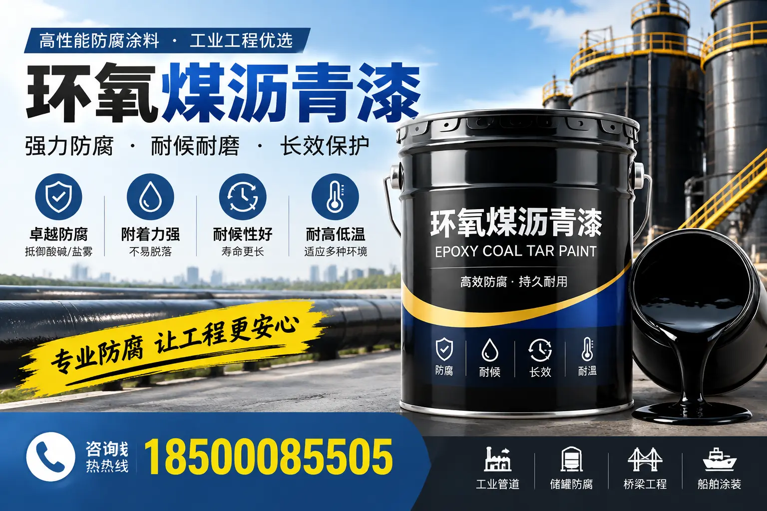 环氧煤沥青漆的施工方法与注意事项，确保在固原顺利完成